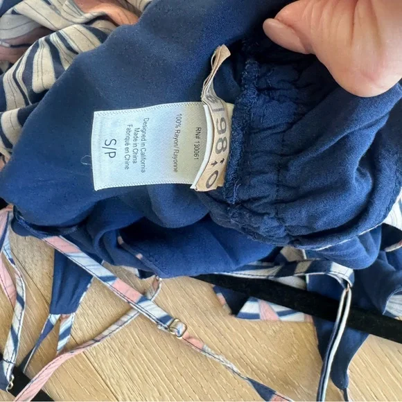 L*Space Tropical Leaf Midi Dress in Blue and Pink - Picture 5 of 7